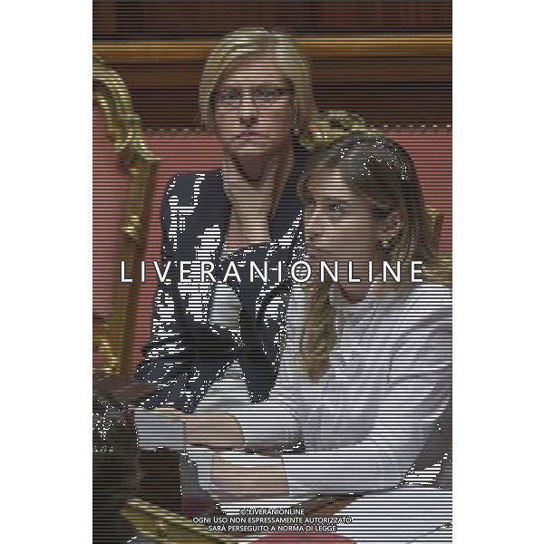 Mozione di sfiducia al governo Roma - 19.04.2016 - Palazzo Madama - nella foto: Roberta Pinotti / Ph. Corradetti - Ag. Aldo Liverani Sas