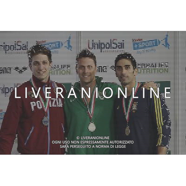 Campionato Italiano Assoluto di Nuoto 2016, UnipolSai, 19/04/2016, nella foto: DOTTO, MAGNINI, LEONARDI, Â©Claudio Zamagni/Agenzia Aldo Liverani s.a.s.
