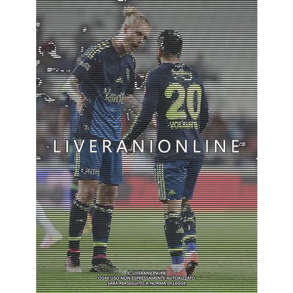 Ziraat Turkey Cup match between Konyaspor and Fenerbahce at Torku Arena in Konya , Turkey , April 20, 2016. Final Score: Konyaspor 0 - Fenerbahce 3 Pictured:: Simon Kjaer (L) and Volkan Sen (R) of Fenerbahce. TURCJA PUCHAR TURCJI PILKA NOZNA SEZON 2015/2016 FOT.SESKIM PHOTO/NEWSPIX.PL POLAND, TURKEY, GERMANY, AUSTRIA AND UK OUT !!! --- Newspix.pl AG ALDO LIVERANI SAS *** Local Caption *** www.newspix.pl mail us: info@newspix.pl call us: 0048 022 23 22 222 --- Polish Picture Agency by Ringier Axel Springer Poland