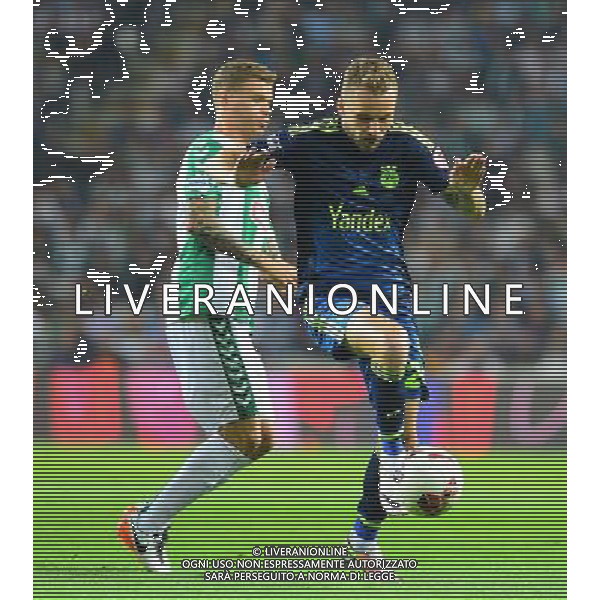 Ziraat Turkey Cup match between Konyaspor and Fenerbahce at Torku Arena in Konya , Turkey , April 20, 2016. Final Score: Konyaspor 0 - Fenerbahce 3 Pictured:: Samuel Holmen (L) of Konyaspor and Michal Kadlec (R) of Fenerbahce. TURCJA PUCHAR TURCJI PILKA NOZNA SEZON 2015/2016 FOT.SESKIM PHOTO/NEWSPIX.PL POLAND, TURKEY, GERMANY, AUSTRIA AND UK OUT !!! --- Newspix.pl AG ALDO LIVERANI SAS