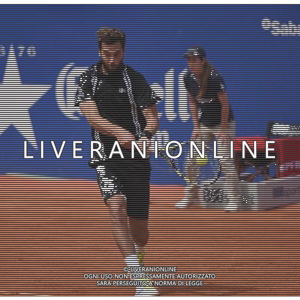 Benoit Paire playing Malek Jaziri in Barcelona Open Quarter final 22.04.2016 HISZPANIA BARCELONA TENIS FOT. JAN McINTYRE/NEWSPIX.PL --- Newspix.pl /AGENZIA ALDO LIVERANI SAS - - ITALY ONLY - EDITORIAL USE ONLY - *** Local Caption *** www.newspix.pl mail us: info@newspix.pl call us: 0048 022 23 22 222 --- Polish Picture Agency by Ringier Axel Springer Poland
