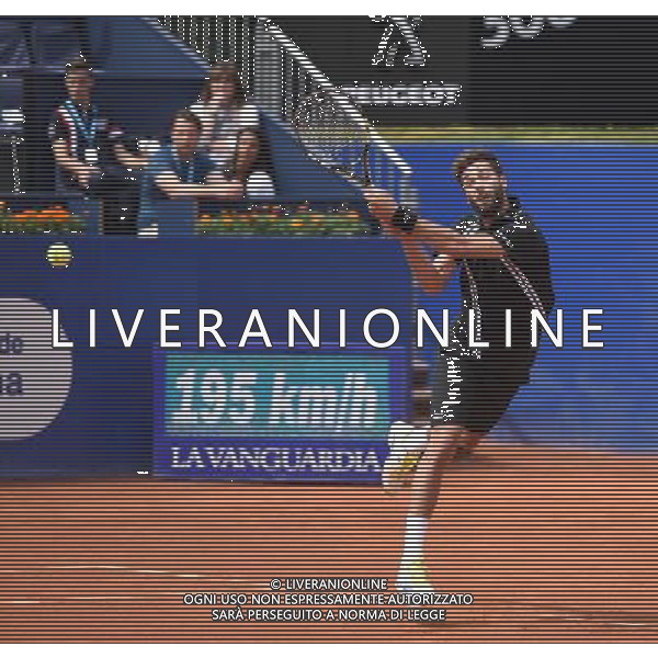 Benoit Paire playing Malek Jaziri in Barcelona Open Quarter final 22.04.2016 HISZPANIA BARCELONA TENIS FOT. JAN McINTYRE/NEWSPIX.PL --- Newspix.pl /AGENZIA ALDO LIVERANI SAS - - ITALY ONLY - EDITORIAL USE ONLY - *** Local Caption *** www.newspix.pl mail us: info@newspix.pl call us: 0048 022 23 22 222 --- Polish Picture Agency by Ringier Axel Springer Poland