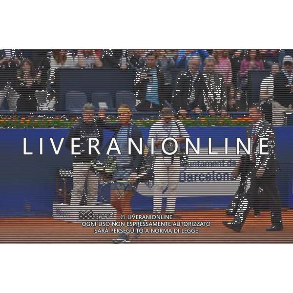 Rafa arrives on court for his Quarter-Final match 22.04.2016 HISZPANIA BARCELONA TENIS FOT. JAN McINTYRE/NEWSPIX.PL --- Newspix.pl /AGENZIA ALDO LIVERANI SAS - - ITALY ONLY - EDITORIAL USE ONLY - *** Local Caption *** www.newspix.pl mail us: info@newspix.pl call us: 0048 022 23 22 222 --- Polish Picture Agency by Ringier Axel Springer Poland