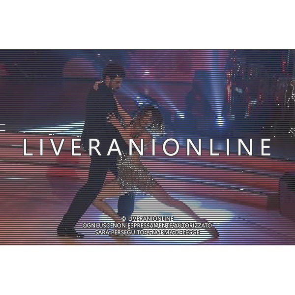 Finale della trasmissione TV \' Ballando con le stelle \' Roma - 23.04.2016 - Auditorium Rai - nella foto: Iago Garcia e Samanta Togni vincitori della edizione del 2016 / Ph. Corradetti - Ag. Aldo Liverani sas
