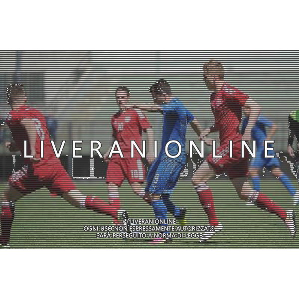 Legnano (MI) 27-04-2016 Stadio Giovanni Mari Amichevole Nazionale Under 20 Italia vs Danimarca nella foto Morosini segna 1 a 0 Italia foto Roberto Garavaglia - ag. Aldo Liverani sas