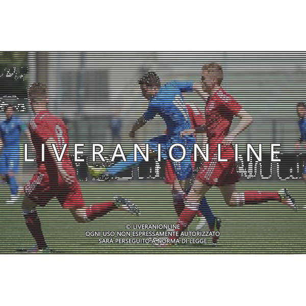 Legnano (MI) 27-04-2016 Stadio Giovanni Mari Amichevole Nazionale Under 20 Italia vs Danimarca nella foto Morosini segna 1 a 0 Italia foto Roberto Garavaglia - ag. Aldo Liverani sas