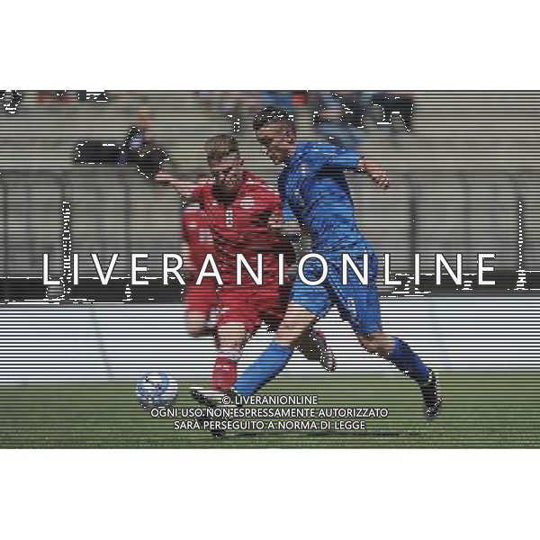 Legnano (MI) 27-04-2016 Stadio Giovanni Mari Amichevole Nazionale Under 20 Italia vs Danimarca nella foto Cappelluzzo al tiro foto Roberto Garavaglia - ag. Aldo Liverani sas