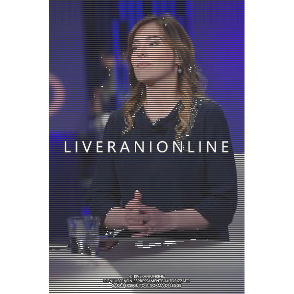 Trasmissione TV \' Otto e mezzo \' Roma - 27.04.2016 - nella foto: Maria Elena Boschi / Ph Corradetti - Ag. Aldo Liverani Sas