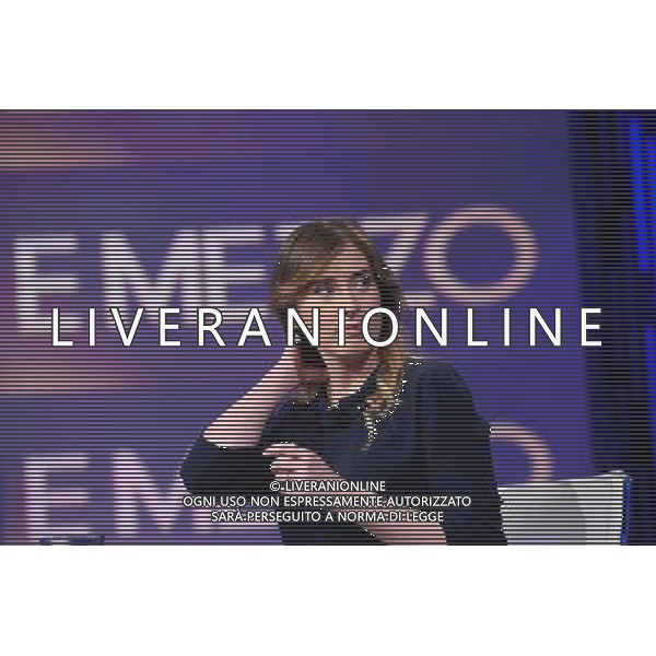 Trasmissione TV \' Otto e mezzo \' Roma - 27.04.2016 - nella foto: Maria Elena Boschi / Ph Corradetti - Ag. Aldo Liverani Sas