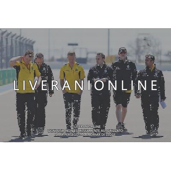 Kevin Magnussen (DEN) Renault Sport F1 Team walks the circuit with the team. 28.04.2016. Formula 1 World Championship, Rd 4, Russian Grand Prix, Sochi Autodrom, Sochi, Russia, Preparation Day. - www.xpbimages.com, EMail: requests@xpbimages.com - copy of publication required for printed pictures. Every used picture is fee-liable. Â© Copyright: Moy / XPB Images/Agenzia Aldo Liverani s.a.s./ONLY ITALY/EDITORIAL USE ONLY