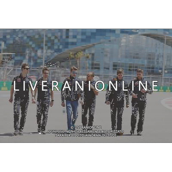 Daniil Kvyat (RUS) Red Bull Racing walks the circuit with the team. 28.04.2016. Formula 1 World Championship, Rd 4, Russian Grand Prix, Sochi Autodrom, Sochi, Russia, Preparation Day. - www.xpbimages.com, EMail: requests@xpbimages.com - copy of publication required for printed pictures. Every used picture is fee-liable. Â© Copyright: Moy / XPB Images/Agenzia Aldo Liverani s.a.s./ONLY ITALY/EDITORIAL USE ONLY