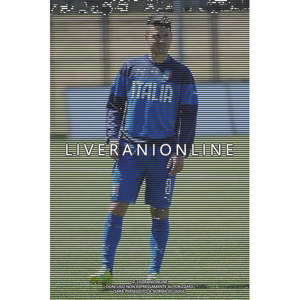 Legnano (MI) 27-04-2016 Stadio Giovanni Mari Amichevole Nazionale Under 20 Italia vs Danimarca nella foto Fabio Gerli (Italia - Santarcangelo) foto Roberto Garavaglia - ag. Aldo Liverani sas