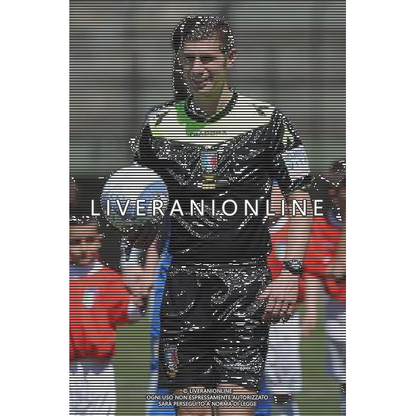 Legnano (MI) 27-04-2016 Stadio Giovanni Mari Amichevole Nazionale Under 20 Italia vs Danimarca nella foto l\'arbitro Pierantonio Perotti di Legnano (MI) foto Roberto Garavaglia - ag. Aldo Liverani sas
