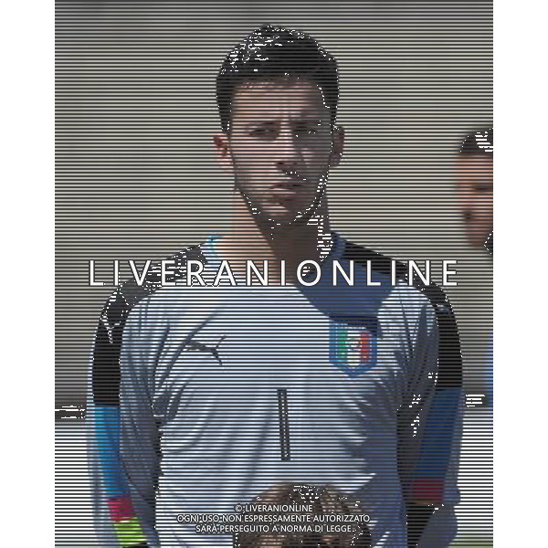 Legnano (MI) 27-04-2016 Stadio Giovanni Mari Amichevole Nazionale Under 20 Italia vs Danimarca nella foto Lorenzo Montipo\' (Italia - Robur Siena) foto Roberto Garavaglia - ag. Aldo Liverani sas