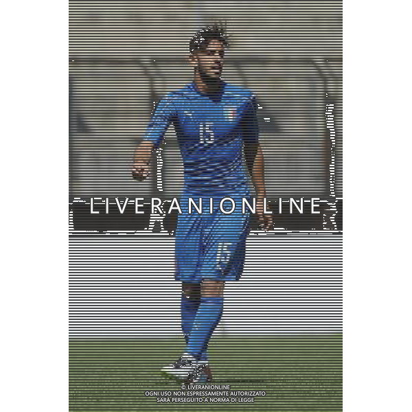 Legnano (MI) 27-04-2016 Stadio Giovanni Mari Amichevole Nazionale Under 20 Italia vs Danimarca nella foto Andrea Palazzi (Italia - Livorno) foto Roberto Garavaglia - ag. Aldo Liverani sas