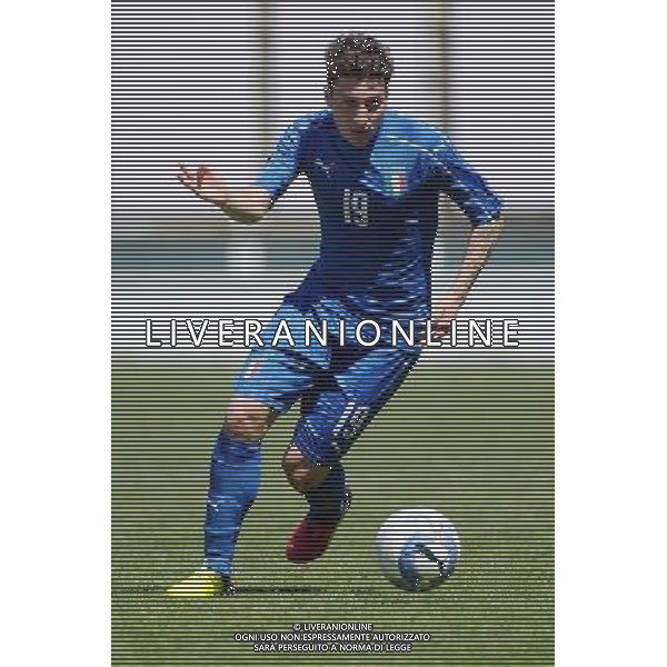 Legnano (MI) 27-04-2016 Stadio Giovanni Mari Amichevole Nazionale Under 20 Italia vs Danimarca nella foto Leonardo Morosini (Italia - Brescia) foto Roberto Garavaglia - ag. Aldo Liverani sas