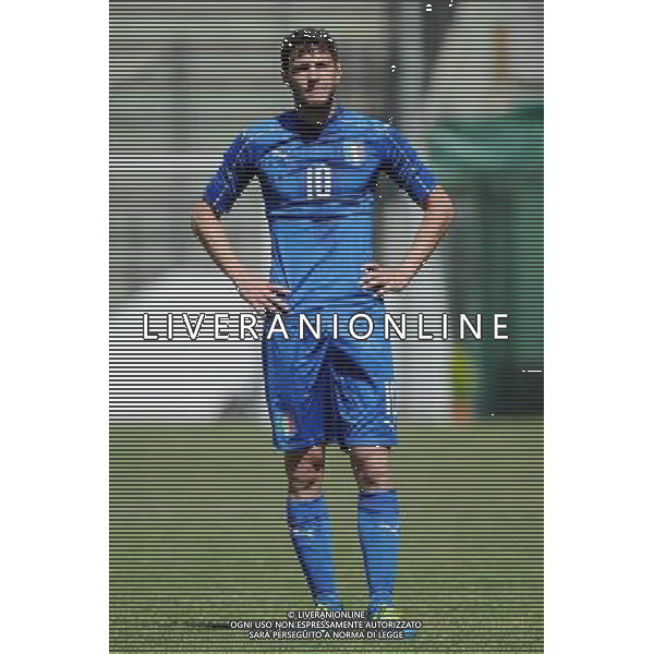 Legnano (MI) 27-04-2016 Stadio Giovanni Mari Amichevole Nazionale Under 20 Italia vs Danimarca nella foto Luca Mazzitelli (Italia - Brescia) foto Roberto Garavaglia - ag. Aldo Liverani sas