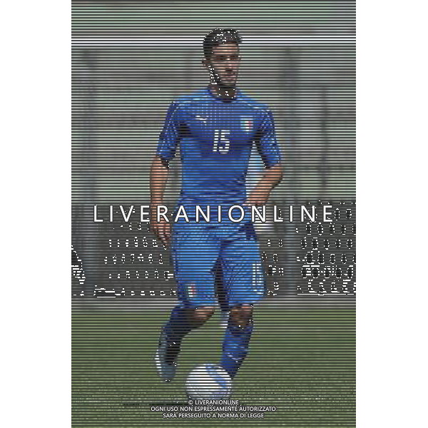 Legnano (MI) 27-04-2016 Stadio Giovanni Mari Amichevole Nazionale Under 20 Italia vs Danimarca nella foto Andrea Palazzi (Italia - Livorno) foto Roberto Garavaglia - ag. Aldo Liverani sas