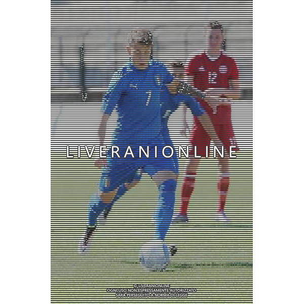 Legnano (MI) 27-04-2016 Stadio Giovanni Mari Amichevole Nazionale Under 20 Italia vs Danimarca nella foto Antonino La Gumina (Italia - Palermo) foto Roberto Garavaglia - ag. Aldo Liverani sas