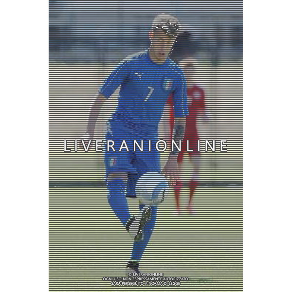 Legnano (MI) 27-04-2016 Stadio Giovanni Mari Amichevole Nazionale Under 20 Italia vs Danimarca nella foto Antonino La Gumina (Italia - Palermo) foto Roberto Garavaglia - ag. Aldo Liverani sas