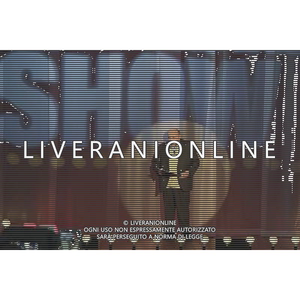 Fabrizio Corona ospite della trasmissione TV \' Maurizio Costanzo Show Roma - 28.04.2016 - Studi Mediaset De Paolis - nella foto: Maurizio Costanzo presenta la puntata / Ph. Corradetti - Ag. Aldo Liverani Sas