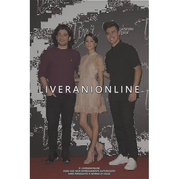 Photocall del film \' Tini - La nuova vita di Violetta \' Roma - 29.04.2016 - nella foto: da sx Adrian Salzedo Martina Stoessel e Jorge Blanco / Ph. Corradetti - AGENZIA ALDO LIVERANI SAS