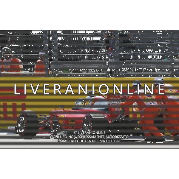 Sebastian Vettel (GER) Ferrari SF16-H stops on the start / finish straight in the second practice session. 29.10.2016. Formula 1 World Championship, Rd 4, Russian Grand Prix, Sochi Autodrom, Sochi, Russia, Practice Day. - www.xpbimages.com, EMail: requests@xpbimages.com - copy of publication required for printed pictures. Every used picture is fee-liable. Â© Copyright: Photo4 / XPB Images/Agenzia Aldo Liverani s.a.s./ONLY ITALY/EDITORIAL USE ONLY