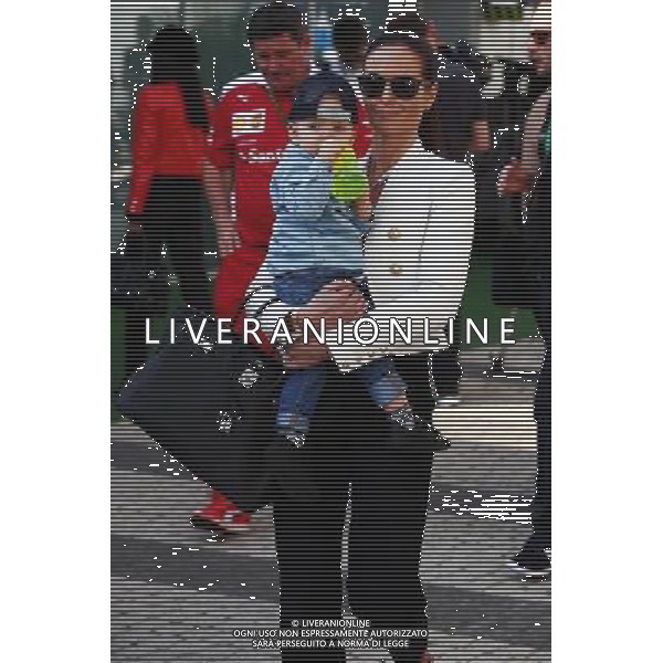 Minttu Virtanen (FIN), wife of Kimi Raikkonen (FIN) Ferrari, with their baby son Robin. 29.10.2016. Formula 1 World Championship, Rd 4, Russian Grand Prix, Sochi Autodrom, Sochi, Russia, Practice Day. - www.xpbimages.com, EMail: requests@xpbimages.com - copy of publication required for printed pictures. Every used picture is fee-liable. Â© Copyright: Batchelor / XPB Images/Agenzia Aldo Liverani s.a.s./ONLY ITALY/EDITORIAL USE ONLY