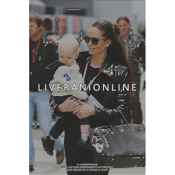 Minttu Virtanen (FIN), wife of Kimi Raikkonen (FIN) Ferrari, with their baby son Robin. 30.04.2016. Formula 1 World Championship, Rd 4, Russian Grand Prix, Sochi Autodrom, Sochi, Russia, Qualifying Day. / AGENZIA ALDO LIVERANI SAS - ITALY ONLY EDITORIAL USE ONLY