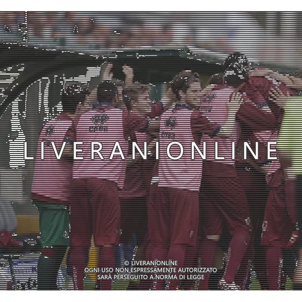 ALESSANDRIA - REGGIANA CAMPIONATO CALCIO LEGA PRO 30 APRILE 2016 NELLA FOTO ABBRACCI ESULTANZA DOPO IL GOL DI ARMA ©GS / AGENZIA ALDO LIVERANI SAS