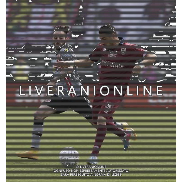 ALESSANDRIA - REGGIANA CAMPIONATO CALCIO LEGA PRO 30 APRILE 2016 NELLA FOTO MARRAS E LETIZIA ©GS / AGENZIA ALDO LIVERANI SAS