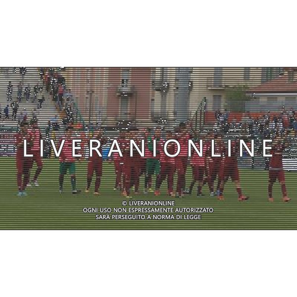 ALESSANDRIA - REGGIANA CAMPIONATO CALCIO LEGA PRO 30 APRILE 2016 NELLA FOTO ESULTANZA DEI GIOCATORI DELLA REGGIANA A FINE GARA Â©GS / AGENZIA ALDO LIVERANI SAS