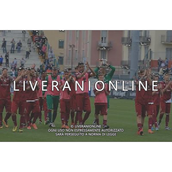 ALESSANDRIA - REGGIANA CAMPIONATO CALCIO LEGA PRO 30 APRILE 2016 NELLA FOTO ESULTANZA DEI GIOCATORI DELLA REGGIANA A FINE GARA Â©GS / AGENZIA ALDO LIVERANI SAS