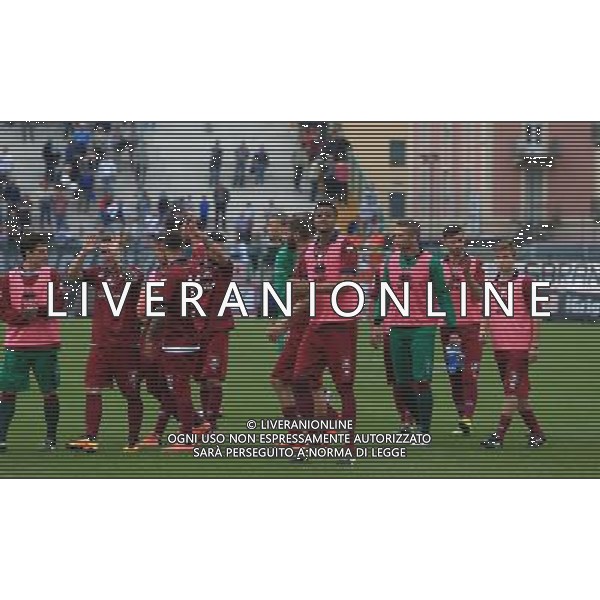 ALESSANDRIA - REGGIANA CAMPIONATO CALCIO LEGA PRO 30 APRILE 2016 NELLA FOTO ESULTANZA DEI GIOCATORI DELLA REGGIANA A FINE GARA Â©GS / AGENZIA ALDO LIVERANI SAS