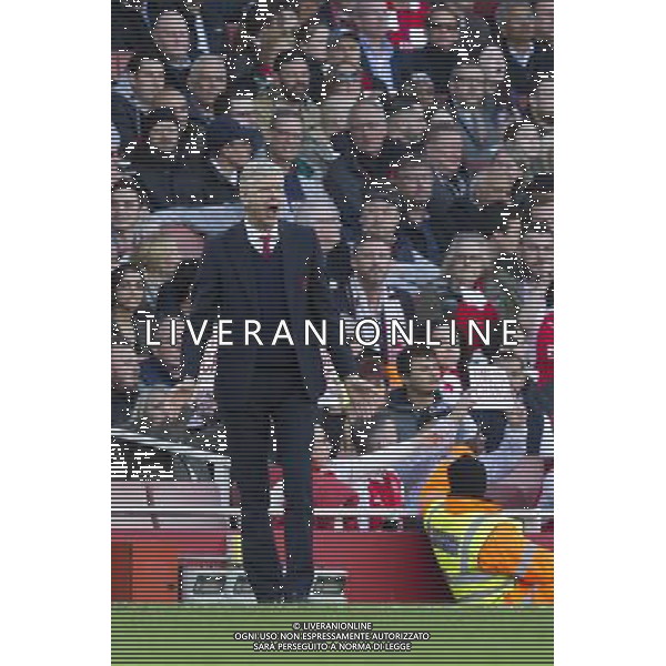 Arsenal manager Arsne Wenger reacts Photographer Craig Mercer/CameraSport Football - Barclays Premiership - Arsenal v Norwich City - Saturday 30th April 2016 - Emirates stadium - London © CameraSport - 43 Linden Ave. Countesthorpe. Leicester. England. LE8 5PG - Tel: +44 (0) 116 277 4147 - admin@camerasport.com - www.camerasport.com AG ALDO LIVERANI SAS ONLY ITALY
