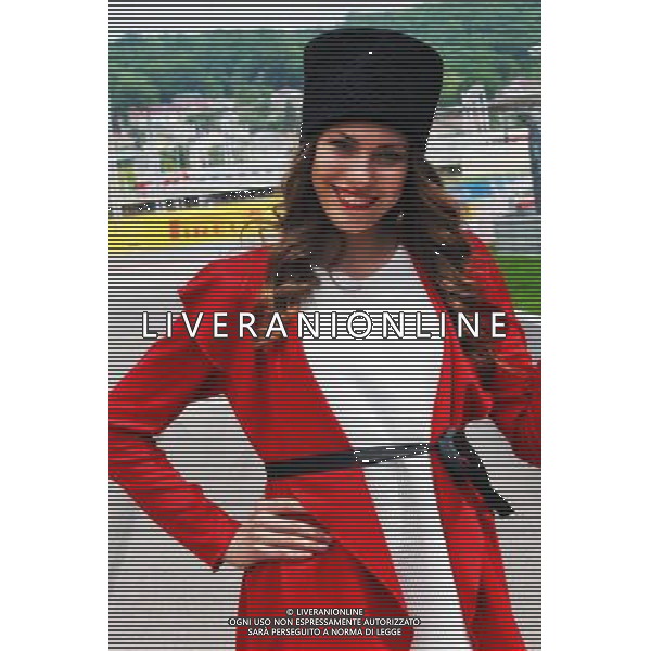 Grid girl. 01.05.2016. Formula 1 World Championship, Rd 4, Russian Grand Prix, Sochi Autodrom, Sochi, Russia, Race Day. AG ALDO LIVERANI SAS ONLY ITALY