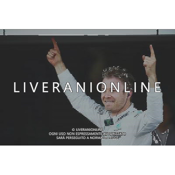 Race winner Nico Rosberg (GER) Mercedes AMG F1 celebrates in parc ferme. 01.05.2016. Formula 1 World Championship, Rd 4, Russian Grand Prix, Sochi Autodrom, Sochi, Russia, Race Day. AG ALDO LIVERANI SAS ONLY ITALY