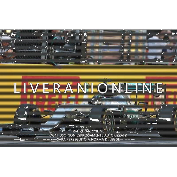 Race winner Nico Rosberg (GER) Mercedes AMG F1 W07 Hybrid celebrates at the end of the race. 01.05.2016. Formula 1 World Championship, Rd 4, Russian Grand Prix, Sochi Autodrom, Sochi, Russia, Race Day. AG ALDO LIVERANI SAS ONLY ITALY