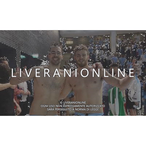 esultanza dei giocatori dell An Brescia,An Brescia-Sintez Kazan finale Euro Cup ,Brescia 30 aprile 2016. AG ALDO LIVERANI SAS