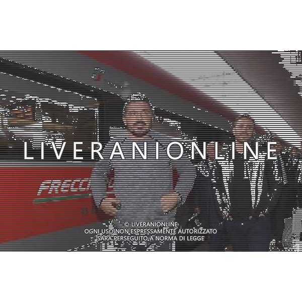 Arrivo della Tim Cup a Roma - Roma 02.05.2016 Stazione Termini - nella foto: Gennaro Gattuso e Fabio Cannavaro / Ph. Corradetti - Ag. Aldo Liverani Sas/ AGENZIA ALDO LIVERANI SAS