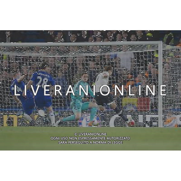 GOAL - Tottenham Hotspur\'s Heung-Min Son scores his sides second goal past Chelsea\'s Asmir Begovic Photographer Craig Mercer/CameraSport Football - Barclays Premiership - Chelsea v Tottenham Hotspur - Monday 2nd May 2016 - Stamford Bridge - London © CameraSport - 43 Linden Ave. Countesthorpe. Leicester. England. LE8 5PG - Tel: +44 (0) 116 277 4147 - admin@camerasport.com - www.camerasport.com AG ALDO LIVERANI SAS ONLY ITALY