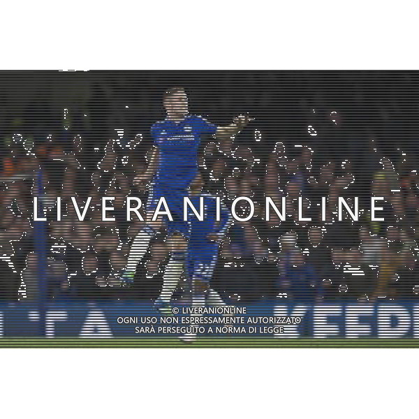 GOAL CELEBRATION - Chelsea\'s Gary Cahill celebrates scoring his sides first goal Photographer Craig Mercer/CameraSport Football - Barclays Premiership - Chelsea v Tottenham Hotspur - Monday 2nd May 2016 - Stamford Bridge - London © CameraSport - 43 Linden Ave. Countesthorpe. Leicester. England. LE8 5PG - Tel: +44 (0) 116 277 4147 - admin@camerasport.com - www.camerasport.com AG ALDO LIVERANI SAS ONLY ITALY