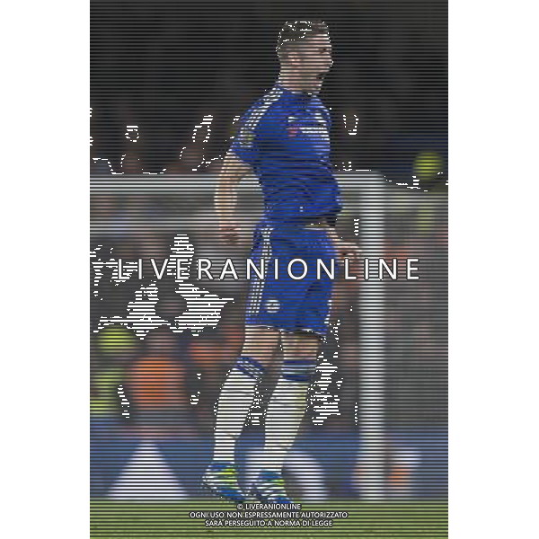 GOAL CELEBRATION - Chelsea\'s Gary Cahill celebrates scoring his sides first goal Photographer Craig Mercer/CameraSport Football - Barclays Premiership - Chelsea v Tottenham Hotspur - Monday 2nd May 2016 - Stamford Bridge - London © CameraSport - 43 Linden Ave. Countesthorpe. Leicester. England. LE8 5PG - Tel: +44 (0) 116 277 4147 - admin@camerasport.com - www.camerasport.com AG ALDO LIVERANI SAS ONLY ITALY