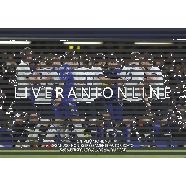 Tottenham Hotspur\'s Eric Dier (15) is shown a yellow card by Referee Mark Clattenburg as tempers fray in the 2nd half Photographer Ashley Western/CameraSport Football - Barclays Premiership - Chelsea v Tottenham Hotspur - Monday 2nd May 2016 - Stamford Bridge - London © CameraSport - 43 Linden Ave. Countesthorpe. Leicester. England. LE8 5PG - Tel: +44 (0) 116 277 4147 - admin@camerasport.com - www.camerasport.com AG ALDO LIVERANI SAS ONLY ITALY