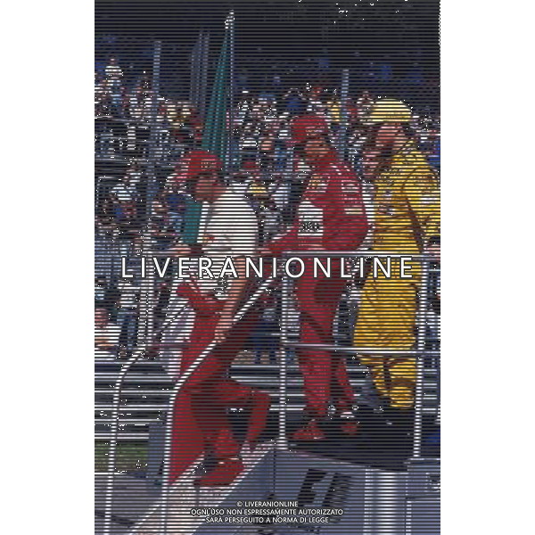11-12-13 settembre -1998 gp monza RETROSPETTIVA MICHAEL SCHUMACHER PILOTA NELLA FOTO MICHAEL SCHUMACHER CON RALF SCHUMACHER E EDDIE IRVINE AG ALDO LIVERANI SAS