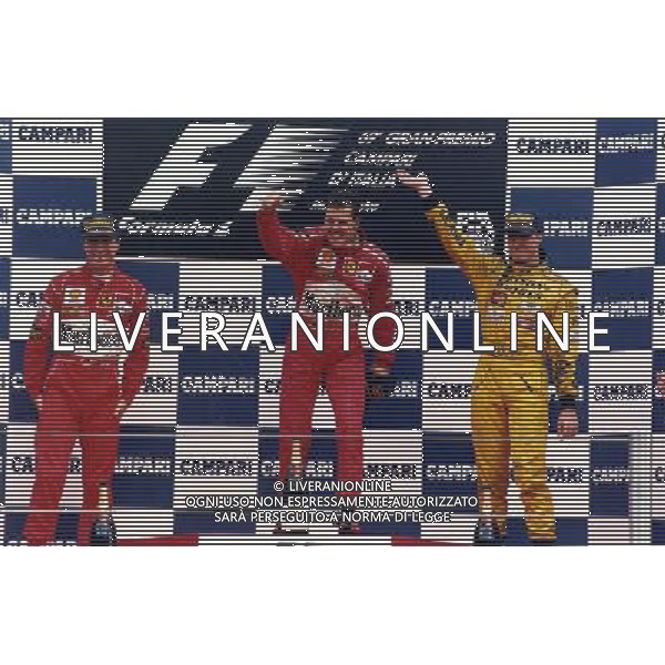11-12-13 settembre -1998 gp monza RETROSPETTIVA MICHAEL SCHUMACHER PILOTA NELLA FOTO MICHAEL SCHUMACHER CON EDDIE IRVINE E RALF SCHUMACHER AG ALDO LIVERANI SAS