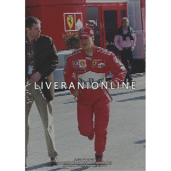 14-04-2002 GP SAN MARINO RETROSPETTIVA MICHAEL SCHUMACHER PILOTA NELLA FOTO MICHAEL SCHUMACHER AG ALDO LIVERANI SAS