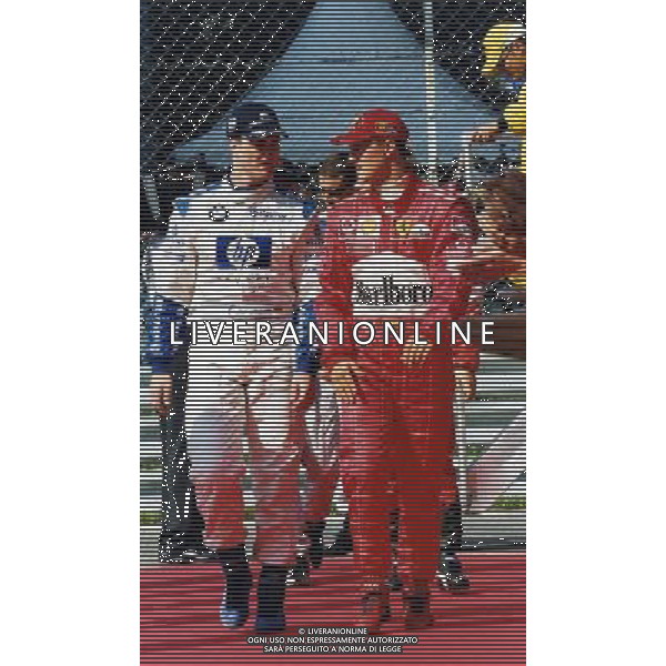 13-14-15-09 -2002 MONZA 73 GP M ONZA RETROSPETTIVA MICHAEL SCHUMACHER PILOTA NELLA FOTO MICHAEL SCHUMACHER AG ALDO LIVERANI SAS