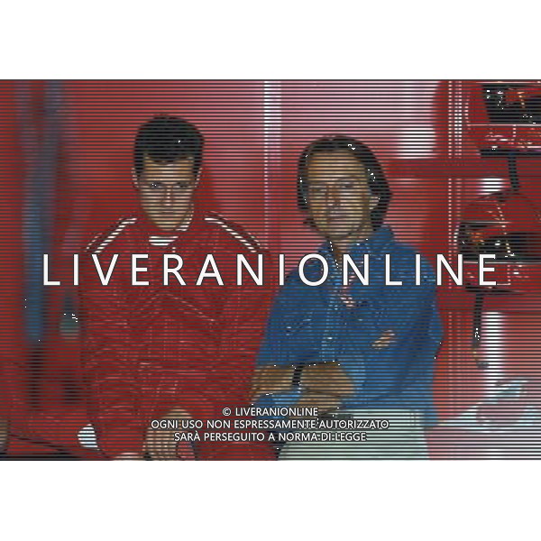 2001 RETROSPETTIVA MICHAEL SCHUMACHER PILOTA NELLA FOTO MICHAEL SCHUMACHER CON LUCA CORDERO DI MONTEZEMOLO AG ALDO LIVERANI SAS