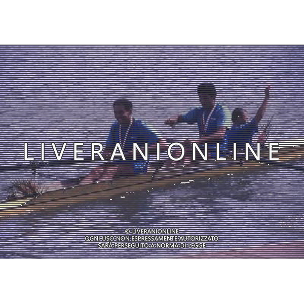 RETROSPETTIVA Giuseppe Abbagnale, Carmine Abbagnale e il timoniere Giuseppe Di Capua AG ALDO LIVERANI SAS